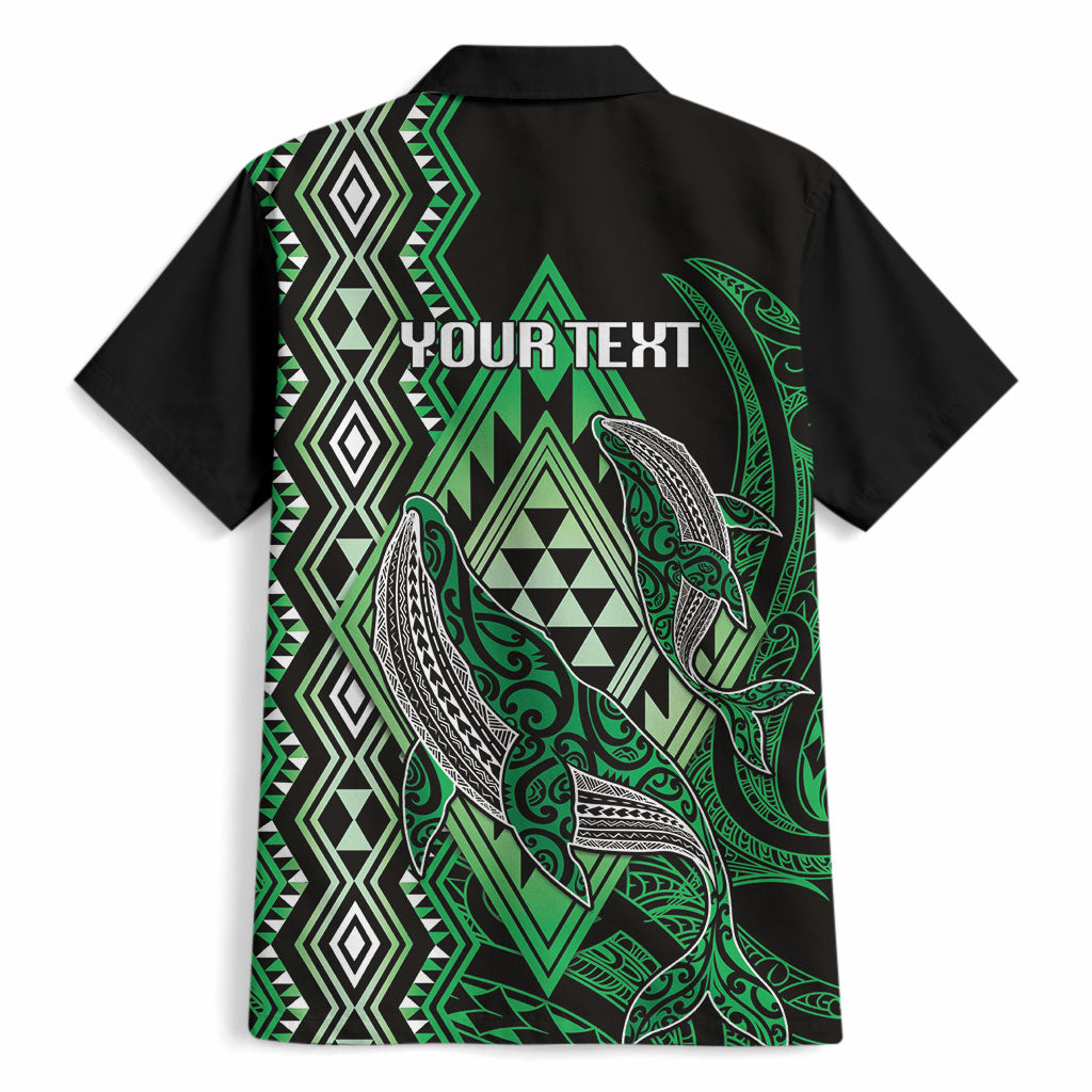 Aotearoa Iwi Ngai Tahu Personalised Hawaiian Shirt NZ Maori Humpback Whale Taniko Motifs LT14 - Polynesian Pride
