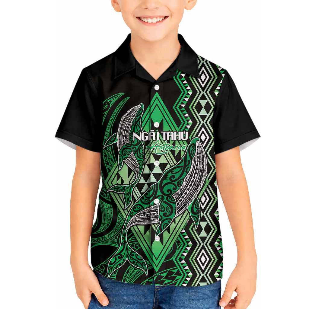 Aotearoa Iwi Ngai Tahu Personalised Hawaiian Shirt NZ Maori Humpback Whale Taniko Motifs LT14 - Polynesian Pride