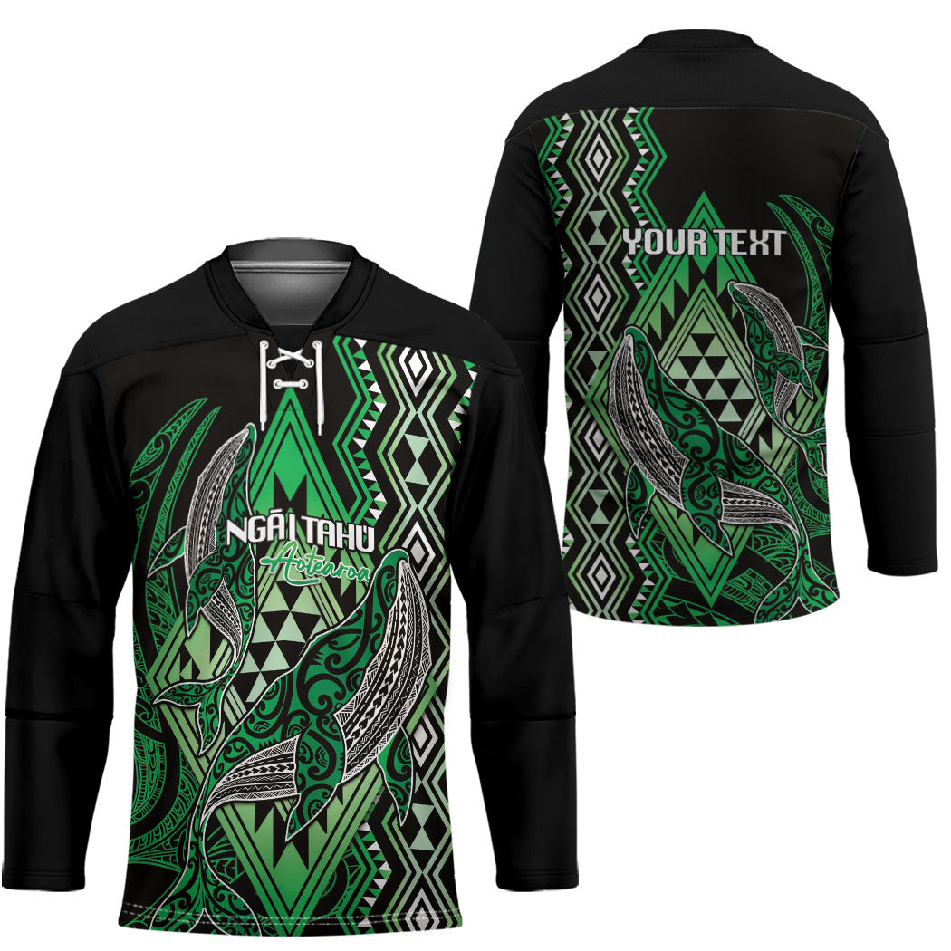 Aotearoa Iwi Ngai Tahu Personalised Hockey Jersey NZ Maori Humpback Whale Taniko Motifs LT14 - Polynesian Pride