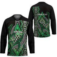 Aotearoa Iwi Ngai Tahu Personalised Hockey Jersey NZ Maori Humpback Whale Taniko Motifs LT14 - Polynesian Pride