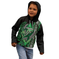 Aotearoa Iwi Ngai Tahu Personalised Kid Hoodie NZ Maori Humpback Whale Taniko Motifs LT14 - Polynesian Pride