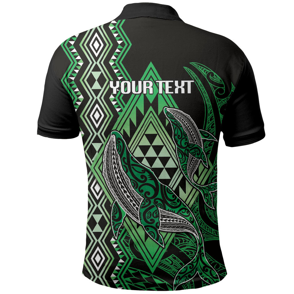 Aotearoa Iwi Ngai Tahu Personalised Polo Shirt NZ Maori Humpback Whale Taniko Motifs LT14 - Polynesian Pride