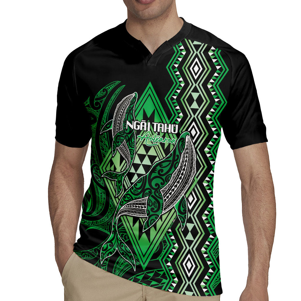 Aotearoa Iwi Ngai Tahu Personalised Rugby Jersey NZ Maori Humpback Whale Taniko Motifs LT14 - Polynesian Pride