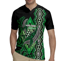 Aotearoa Iwi Ngai Tahu Personalised Rugby Jersey NZ Maori Humpback Whale Taniko Motifs LT14 - Polynesian Pride