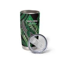 Aotearoa Iwi Ngai Tahu Personalised Tumbler Cup NZ Maori Humpback Whale Taniko Motifs LT14 - Polynesian Pride