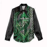 Aotearoa Iwi Ngai Tahu Personalised Women Casual Shirt NZ Maori Humpback Whale Taniko Motifs LT14 - Polynesian Pride