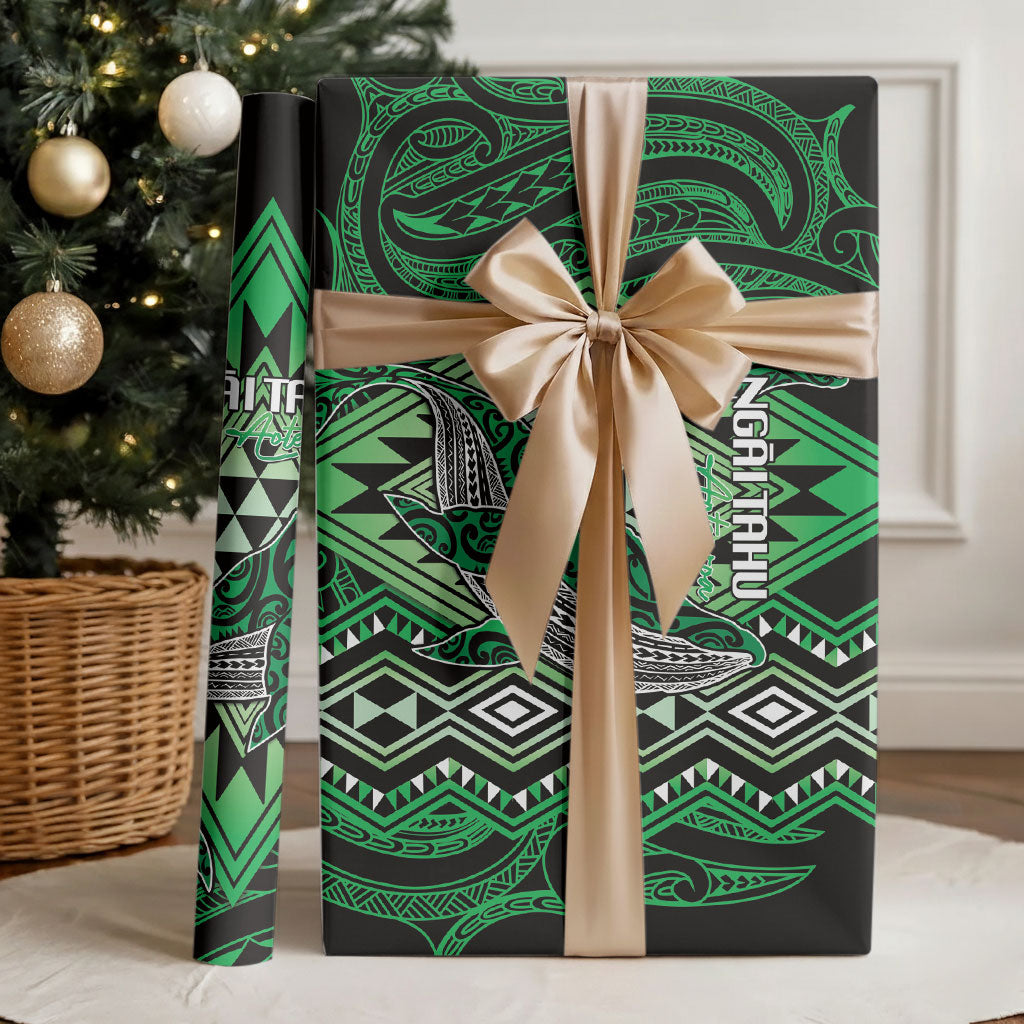 Aotearoa Iwi Ngai Tahu Wrapping Paper NZ Maori Humpback Whale Taniko Motifs LT14 - Polynesian Pride