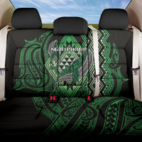 Aotearoa Iwi Ngati Pikiao Back Car Seat Cover NZ Maori Humpback Whale Taniko Motifs LT14 One Size Green - Polynesian Pride