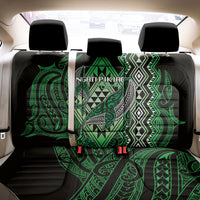 Aotearoa Iwi Ngati Pikiao Back Car Seat Cover NZ Maori Humpback Whale Taniko Motifs LT14 - Polynesian Pride