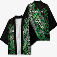 Aotearoa Iwi Ngati Pikiao Personalised Kimono NZ Maori Humpback Whale Taniko Motifs LT14 - Polynesian Pride