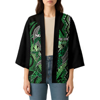 Aotearoa Iwi Ngati Pikiao Personalised Kimono NZ Maori Humpback Whale Taniko Motifs LT14 - Polynesian Pride