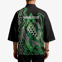 Aotearoa Iwi Ngati Pikiao Personalised Kimono NZ Maori Humpback Whale Taniko Motifs LT14 - Polynesian Pride