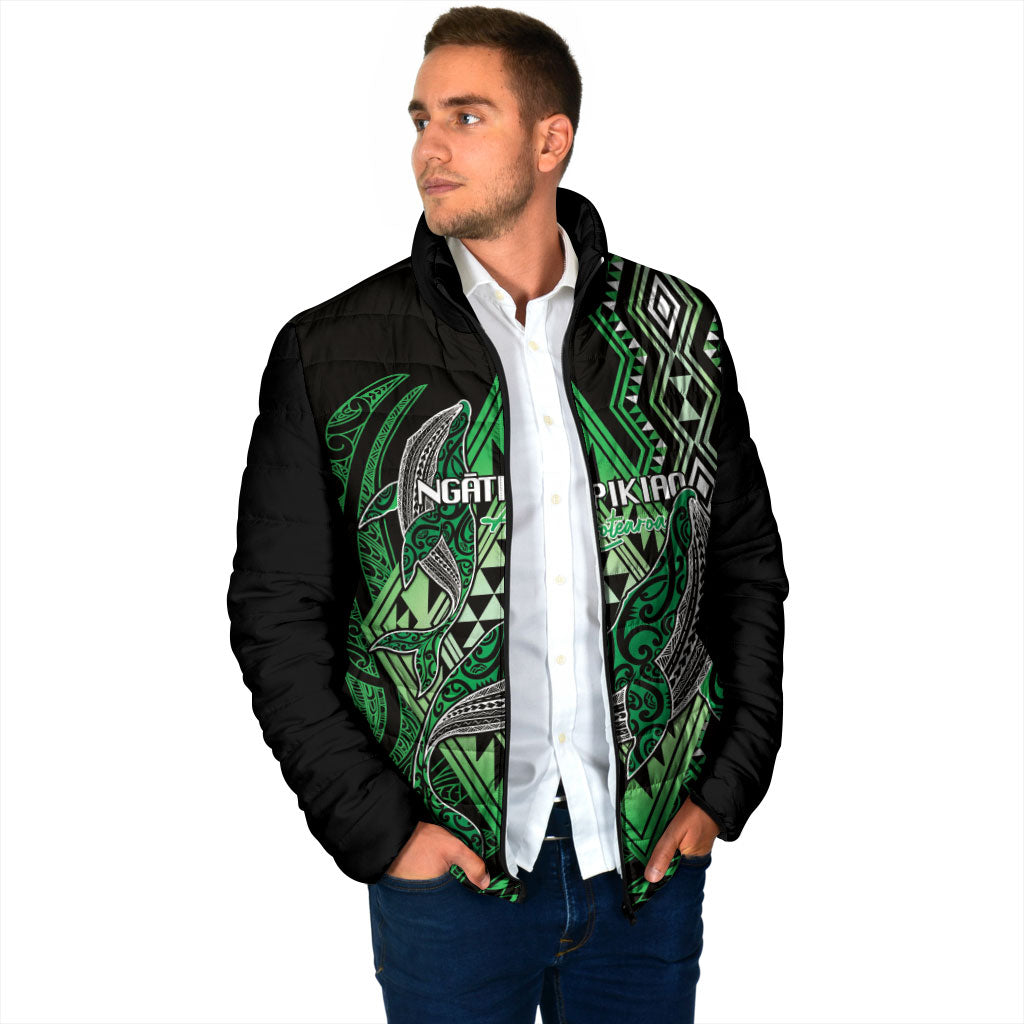 Aotearoa Iwi Ngati Pikiao Personalised Padded Jacket NZ Maori Humpback Whale Taniko Motifs LT14 - Polynesian Pride