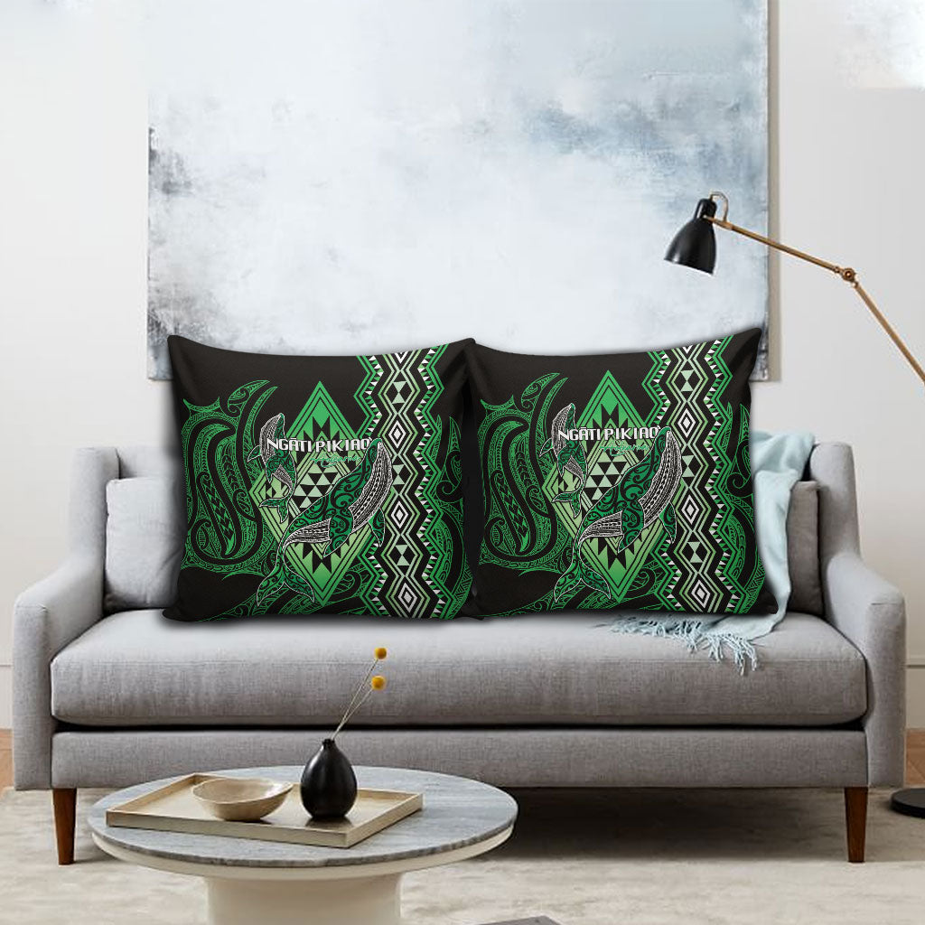 Aotearoa Iwi Ngati Pikiao Pillow Cover NZ Maori Humpback Whale Taniko Motifs LT14 - Polynesian Pride