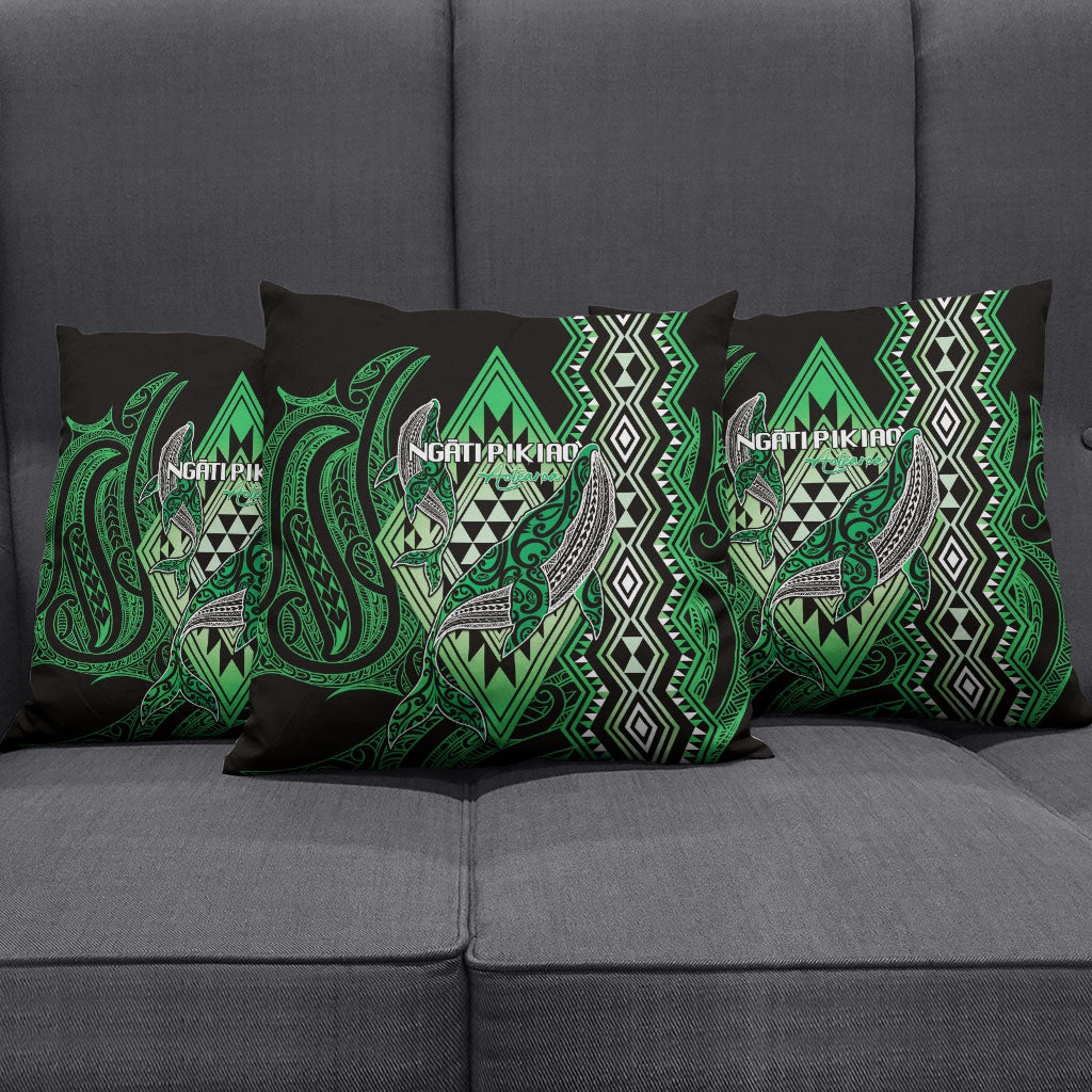 Aotearoa Iwi Ngati Pikiao Pillow Cover NZ Maori Humpback Whale Taniko Motifs LT14 - Polynesian Pride
