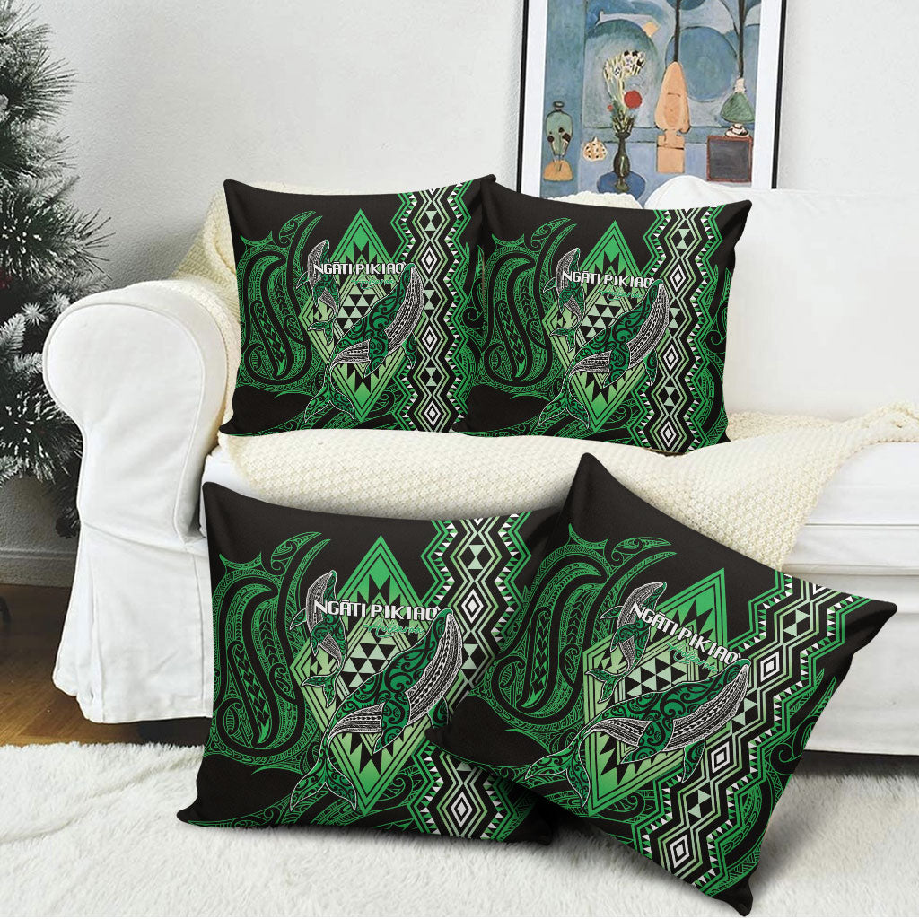 Aotearoa Iwi Ngati Pikiao Pillow Cover NZ Maori Humpback Whale Taniko Motifs LT14 - Polynesian Pride