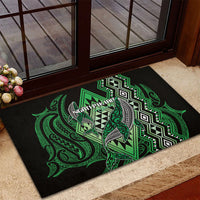 Aotearoa Iwi Ngati Pikiao Rubber Doormat NZ Maori Humpback Whale Taniko Motifs LT14 - Polynesian Pride
