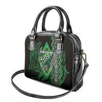 Aotearoa Iwi Ngati Pikiao Shoulder Handbag NZ Maori Humpback Whale Taniko Motifs LT14 - Polynesian Pride