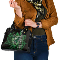 Aotearoa Iwi Ngati Pikiao Shoulder Handbag NZ Maori Humpback Whale Taniko Motifs LT14 - Polynesian Pride
