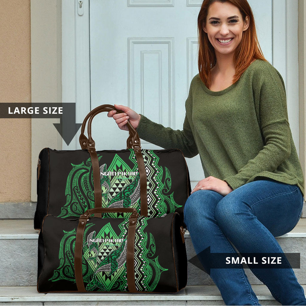 Aotearoa Iwi Ngati Pikiao Travel Bag NZ Maori Humpback Whale Taniko Motifs LT14 - Polynesian Pride