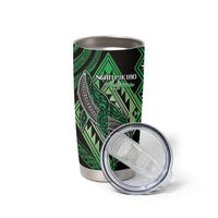 Aotearoa Iwi Ngati Pikiao Personalised Tumbler Cup NZ Maori Humpback Whale Taniko Motifs LT14 - Polynesian Pride