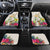 New Zealand Cacatua Galerita Car Mats Aotearoa Cockatoo Tropical Flowers