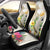 New Zealand Cacatua Galerita Car Seat Cover Aotearoa Cockatoo Tropical Flowers