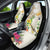 New Zealand Cacatua Galerita Car Seat Cover Aotearoa Cockatoo Tropical Flowers