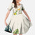 New Zealand Cacatua Galerita Family Matching Short Sleeve Bodycon Dress and Hawaiian Shirt Aotearoa Cockatoo Tropical Flowers