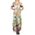 New Zealand Cacatua Galerita Family Matching Summer Maxi Dress and Hawaiian Shirt Aotearoa Cockatoo Tropical Flowers