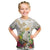 New Zealand Cacatua Galerita Kid T Shirt Aotearoa Cockatoo Tropical Flowers