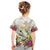 New Zealand Cacatua Galerita Kid T Shirt Aotearoa Cockatoo Tropical Flowers