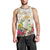 New Zealand Cacatua Galerita Men Tank Top Aotearoa Cockatoo Tropical Flowers