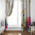 New Zealand Cacatua Galerita Window Curtain Aotearoa Cockatoo Tropical Flowers