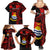 Personalised Kiribati Human Rights Day Family Matching Summer Maxi Dress and Hawaiian Shirt Coat Of Arms With Polynesian Tropical Flowers LT14 - Polynesian Pride