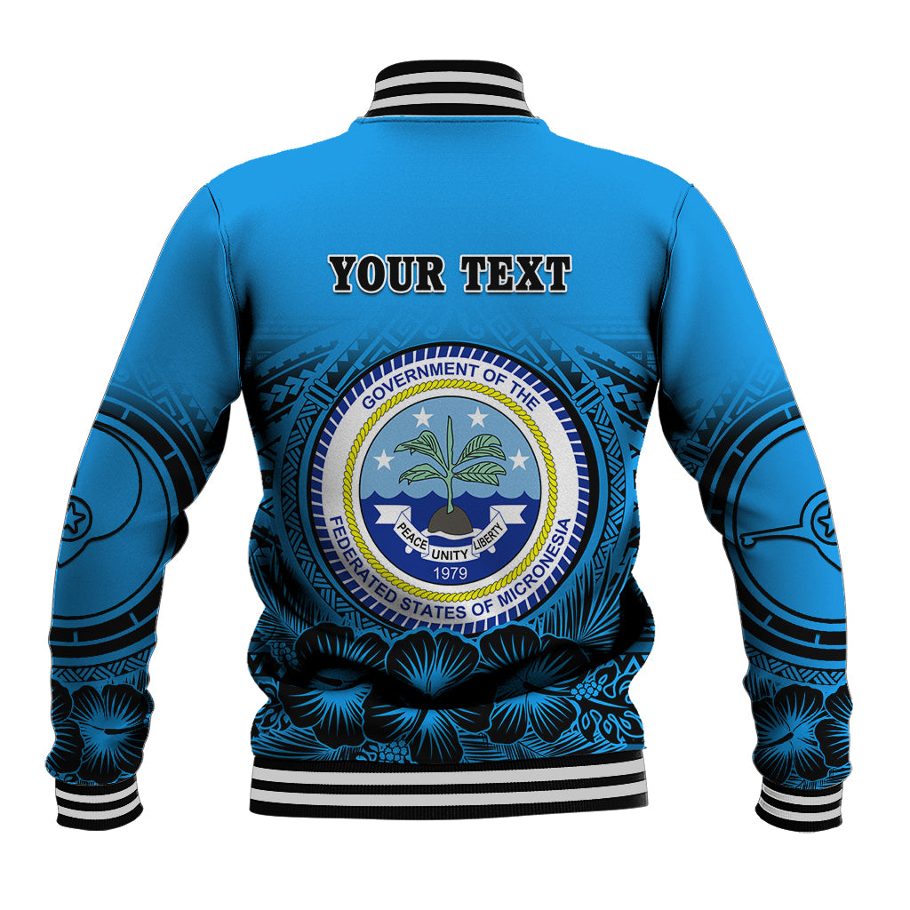 Personalised Yap Constitution Day Baseball Jacket FSM Seal Happy 24 December LT14 - Polynesian Pride