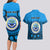 Personalised Yap Constitution Day Couples Matching Long Sleeve Bodycon Dress and Hawaiian Shirt FSM Seal Happy 24 December LT14 - Polynesian Pride