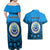 Personalised Yap Constitution Day Couples Matching Off Shoulder Maxi Dress and Hawaiian Shirt FSM Seal Happy 24 December LT14 - Polynesian Pride