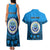 Personalised Yap Constitution Day Couples Matching Tank Maxi Dress and Hawaiian Shirt FSM Seal Happy 24 December LT14 - Polynesian Pride