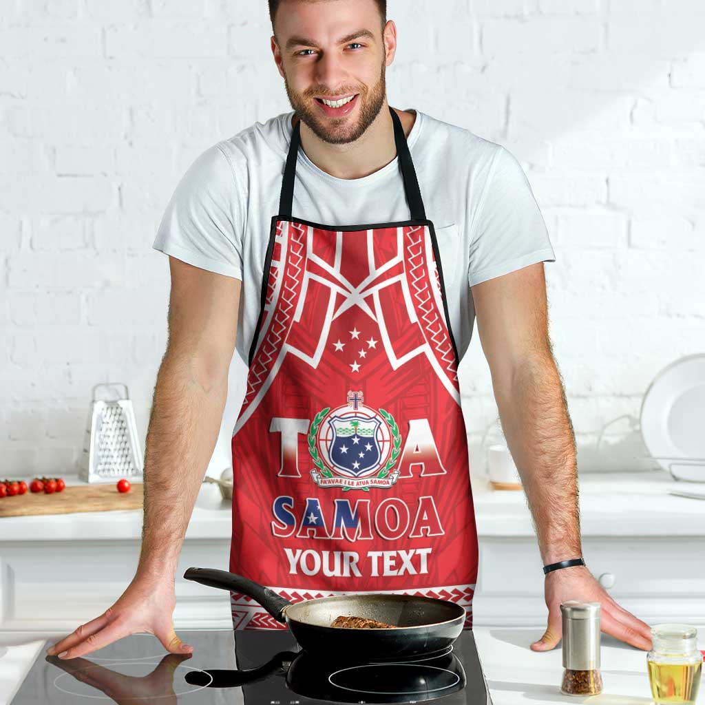 Samoa Rugby Custom Apron Toa Samoa Pacific Sporty Red - Polynesian Pride