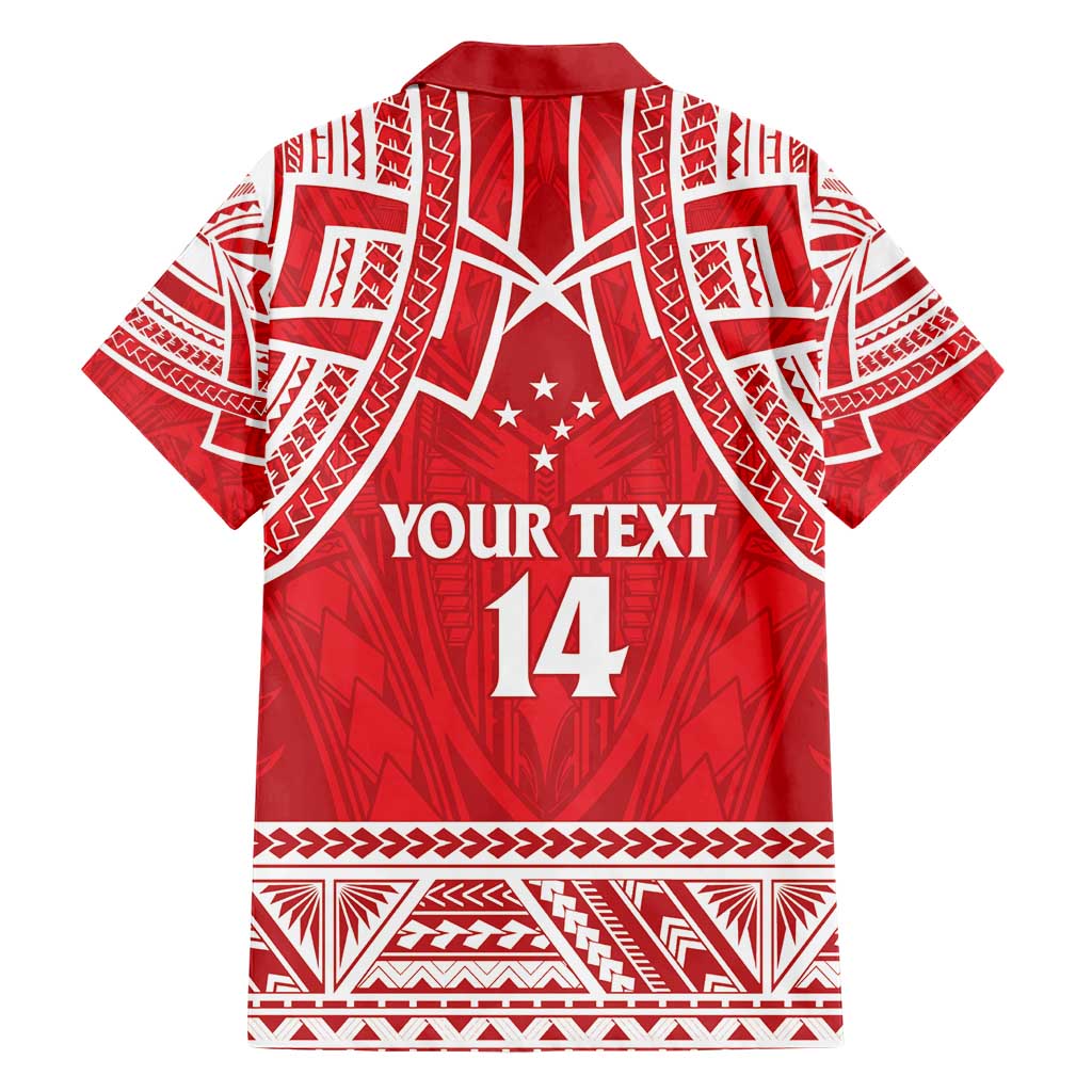 Samoa Rugby Custom Family Matching Short Sleeve Bodycon Dress and Hawaiian Shirt Toa Samoa Pacific Sporty Red - Polynesian Pride
