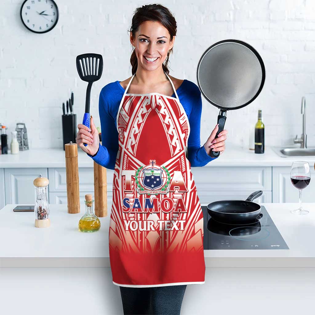 Toa Samoa Rugby Custom Apron Samoa mo Samoa Polynesian Pacific Red - Polynesian Pride