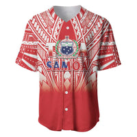 Toa Samoa Rugby Custom Baseball Jersey Samoa mo Samoa Polynesian Pacific Red - Polynesian Pride
