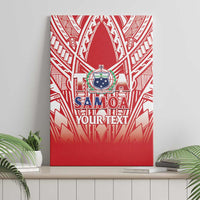 Toa Samoa Rugby Custom Canvas Wall Art Samoa mo Samoa Polynesian Pacific Red - Polynesian Pride