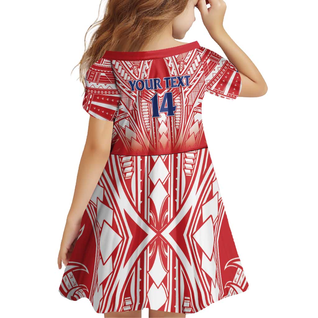 Toa Samoa Rugby Custom Family Matching Puletasi and Hawaiian Shirt Samoa mo Samoa Polynesian Pacific Red - Polynesian Pride