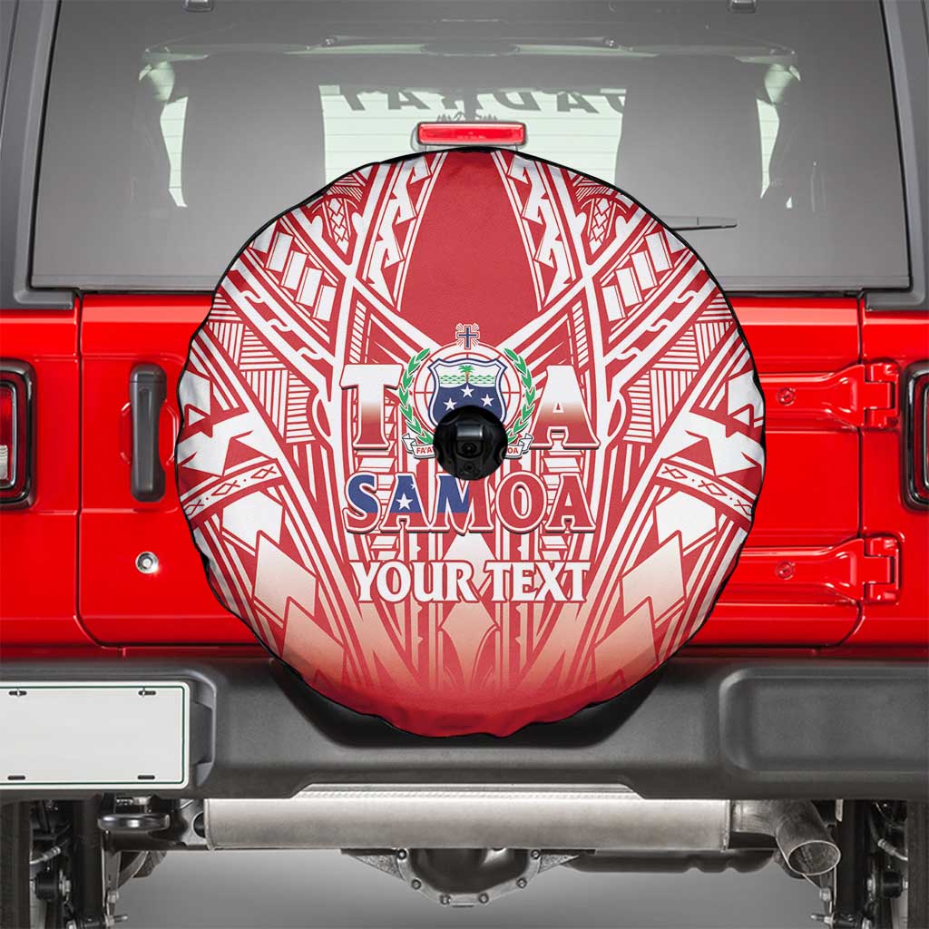 Toa Samoa Rugby Custom Spare Tire Cover Samoa mo Samoa Polynesian Pacific Red - Polynesian Pride