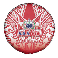 Toa Samoa Rugby Custom Spare Tire Cover Samoa mo Samoa Polynesian Pacific Red - Polynesian Pride