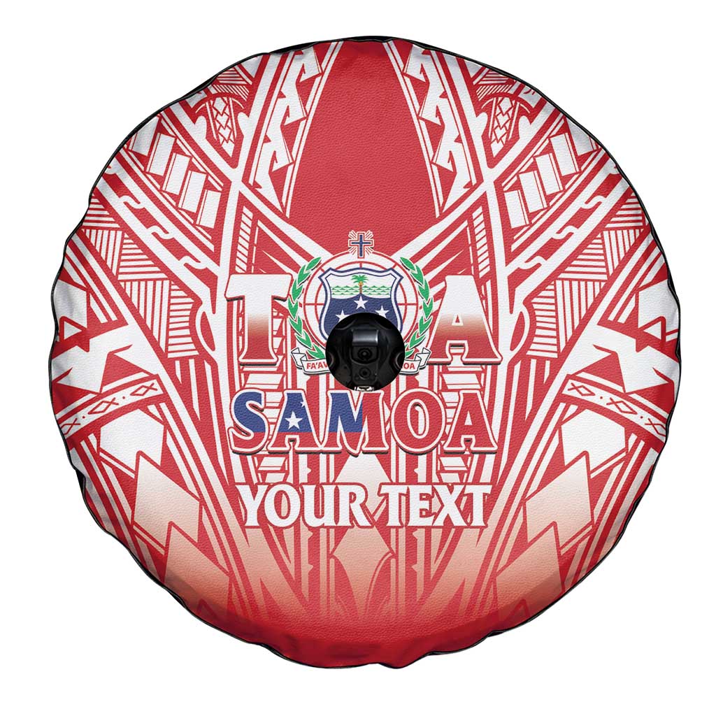 Toa Samoa Rugby Custom Spare Tire Cover Samoa mo Samoa Polynesian Pacific Red - Polynesian Pride