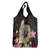 Polynesia Valentine's Day Grocery Bag Hammerhead Shark Plumeria With Polynesian Pattern