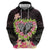 Polynesia Valentine's Day Hoodie Hammerhead Shark Plumeria With Polynesian Pattern